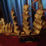 イギリス快速帆船『カティサーク号』の帆船模型