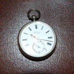 鍵巻き式-1890年製J.W.Benson(J.W.ベンソン)の銀無垢懐中時計